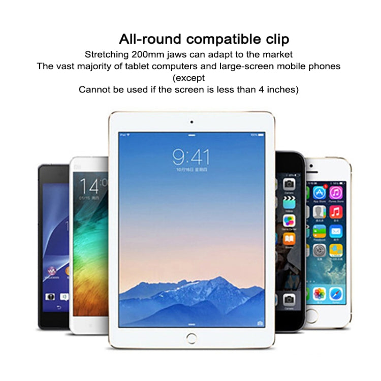 UBN-30 Classic Style Universal 360 Degrees Rotating Detachable Two-stage Lazy Bracket Mobile Phone / Tablet Desktop Bracket with Bilateral Pull Chuck